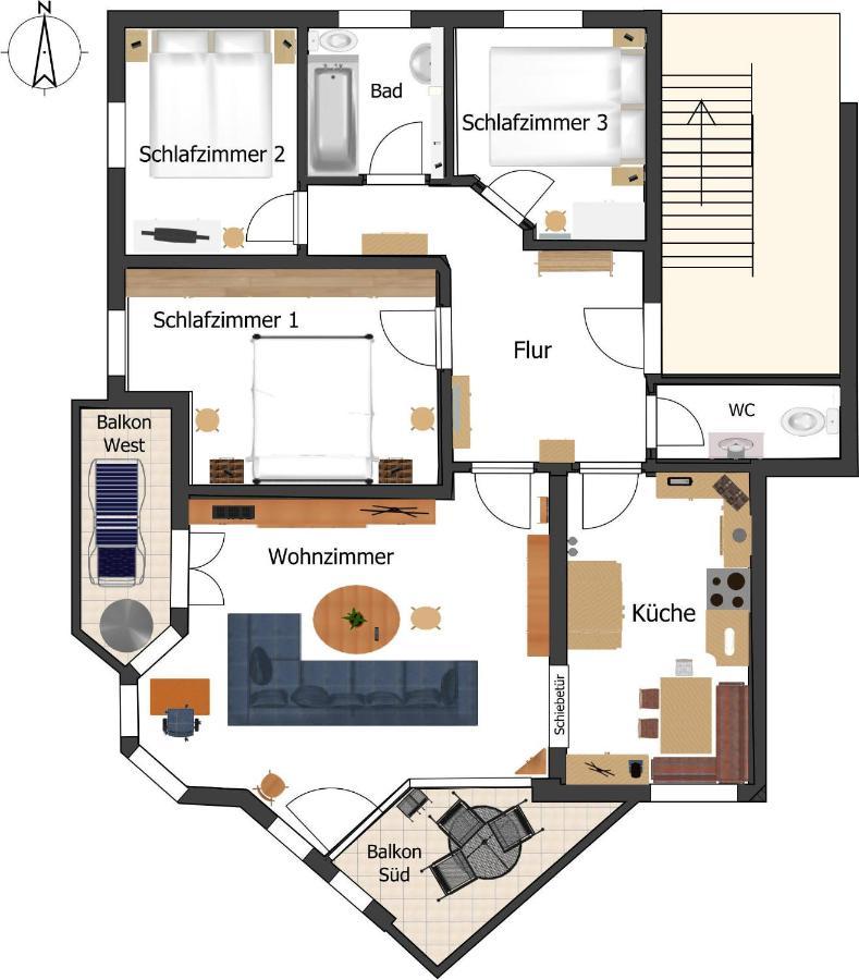 Ferienwohnung Am Rotbach 손토펜 외부 사진